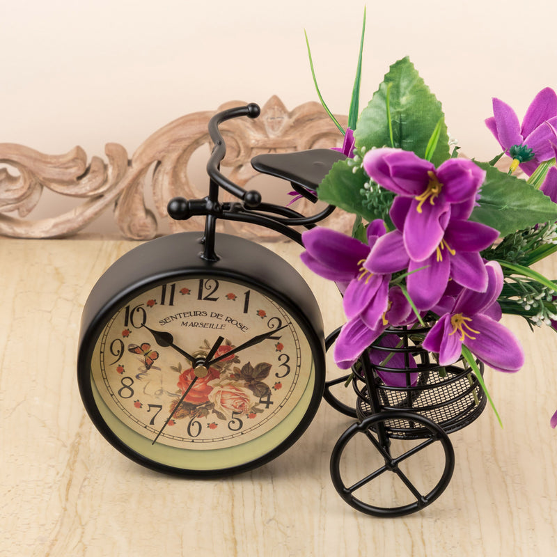 Black Vintage Bicycle Clock