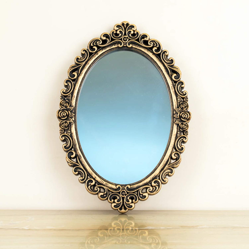 Gold Oval Mirror