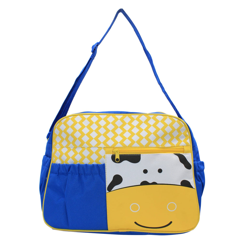 Blue/Yellow Mama's Bag, Baby Carrier Bag, Diaper Bag, Travelling Bag with mat