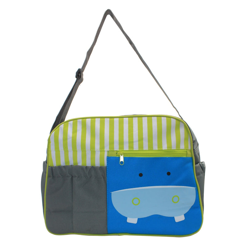 Green/Grey Mama's Bag, Baby Carrier Bag, Diaper Bag, Travelling Bag with mat