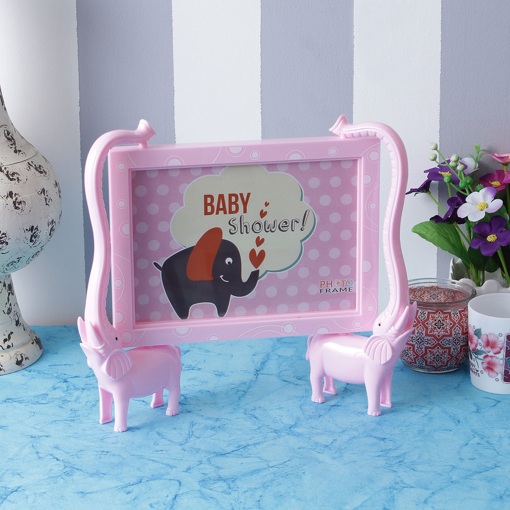 Elephants Photo Frame - Pink